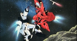 Film ini memperlihatkan pertarungan antara Amuro dan Char untuk terakhir kalinya. Sumber: Tangkapan Layar Pribadi.  