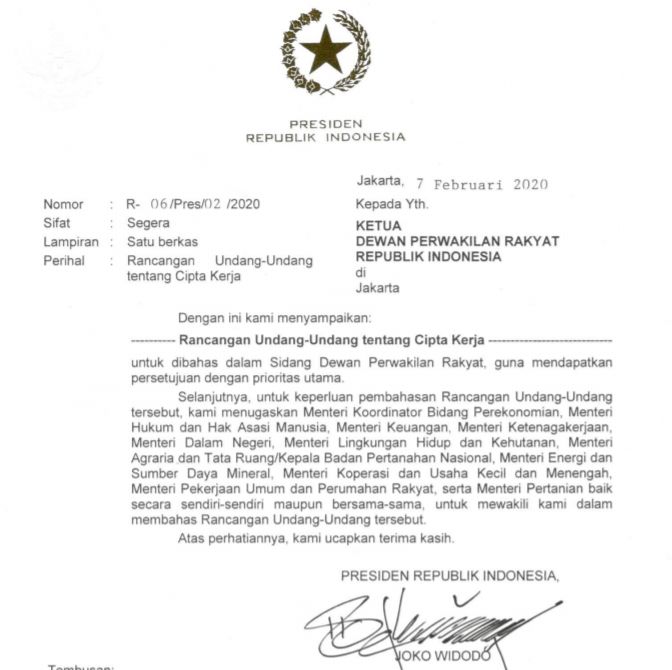 Draft Final Uu Cipta Kerja Diserahkan Kebodohan Intelektual Terbongkar Kompasiana Com