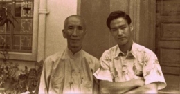 Foto Ip Man dan Bruce Lee (sumber: historia.id)