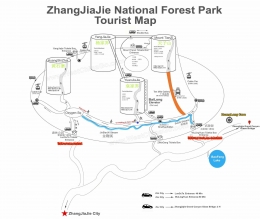 Peta Zhangjiajie National Forest Park |Sumber: Westchinago.com