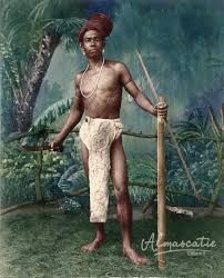 Ilustrasi Pemuda Suku Alifuru abad awal abad 19. Sumber: alif.id