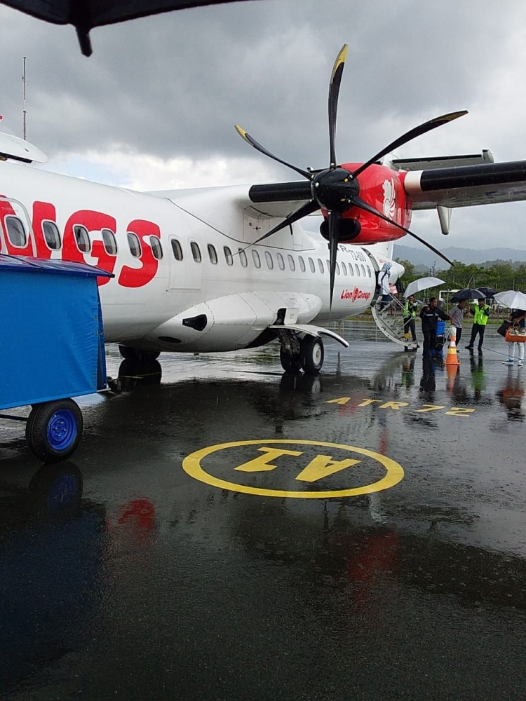 ATR 72-600 Banjarmasin ke Kotabaru (Doc. Pribadi)
