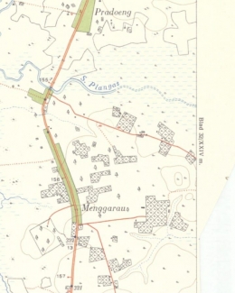 Potongan peta Bangka tahun 1933/koleksi pribadi