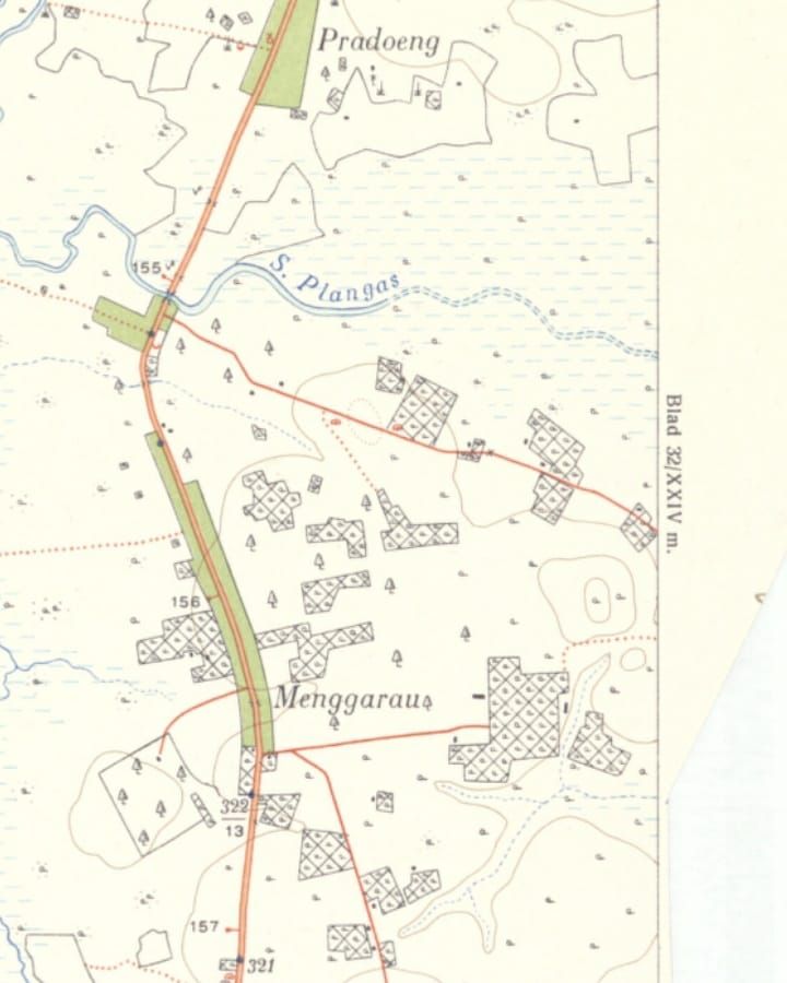 Potongan peta Bangka tahun 1933/koleksi pribadi