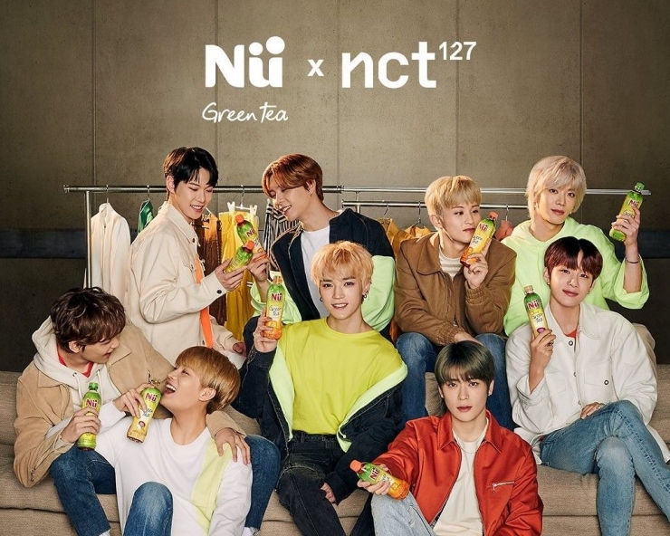 NCT 127 as the stars of Nü Green Tea's commercial (Source: nutea.co.id)
