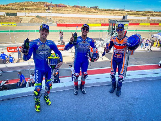 all spanish rider di podium (dok.motogp.com)