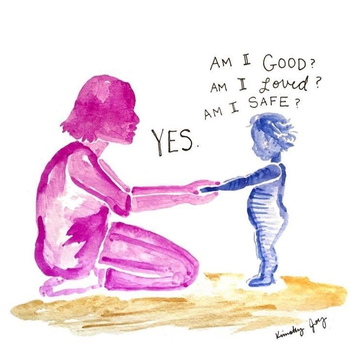 Ilustrasi si kecil bersama sang ibu | Sumber: estevan.ca