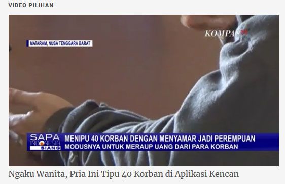 Awas! Sumber: Tangkap layar Kompas TV