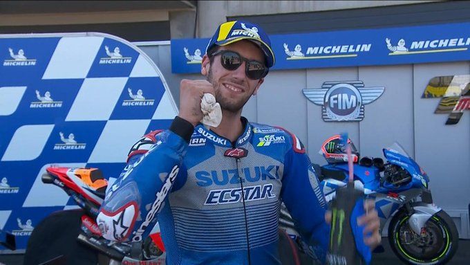 Alex Rins menang di Aragon 2020 (18/10). | Gambar: Motogp.com
