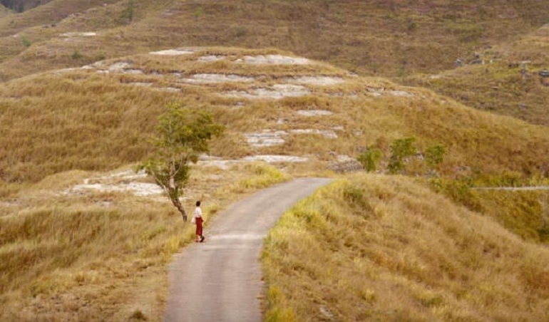 Keindahan alam bukit sabana Sumba di dalam film. Sumber: medium.com