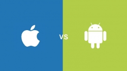 ilustrasi Apple vs Android (Techacorp)
