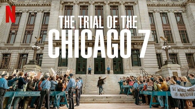 Poster "The Trial of The Chicago 7" | Sumber: Netflix.com