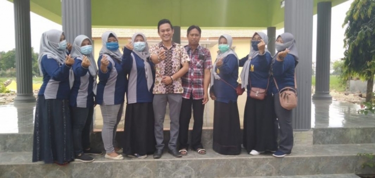 Datang, dengan masker (Dok. pribadi)