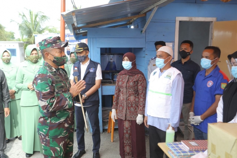 Pangdam IM kunjungi Posko Covid-19 di perbatasan Subulussalam-Sumut, Dok Pendam IM