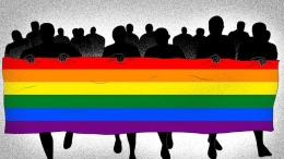 Poster gay rights. Sumber: George Wafula / BBC