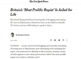 The New York Times memberitakan tentang Reynhard Sinaga