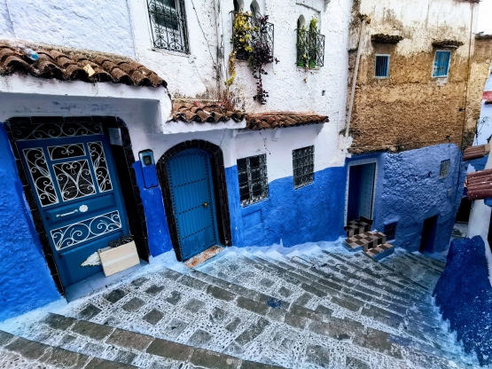 Sebuah jalan di Chefchaouen. Sumber: koleksi pribadi