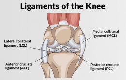 Anatomi ligamen pada lutut kaki manusia. | Foto: pthealth.ca 