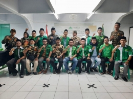 Jajaran pengurus PC GP Ansor dan Satkorcab BANSER Jakarta barat