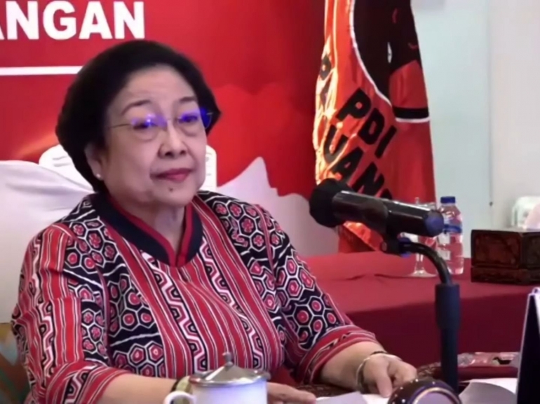 Megawati Soekarnoputri sebut generasi milenial hanya bisa demo. /Tangkapan layar channel Youtube PDI Perjuangan | Dokumen via Pikiran rakyat.com
