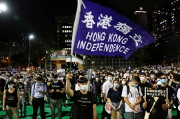 Gerakan pro demokrasi berubah menjadi gerakan kemerdekaan. Photo: Reuters