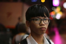 Tony Chung salah satu tokoh gerakan pro demokrasi yang ditangkap. Photo: AP