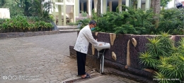 Wajib cuci tangan dan bermasker, lingkungan bersih (doc.pri)