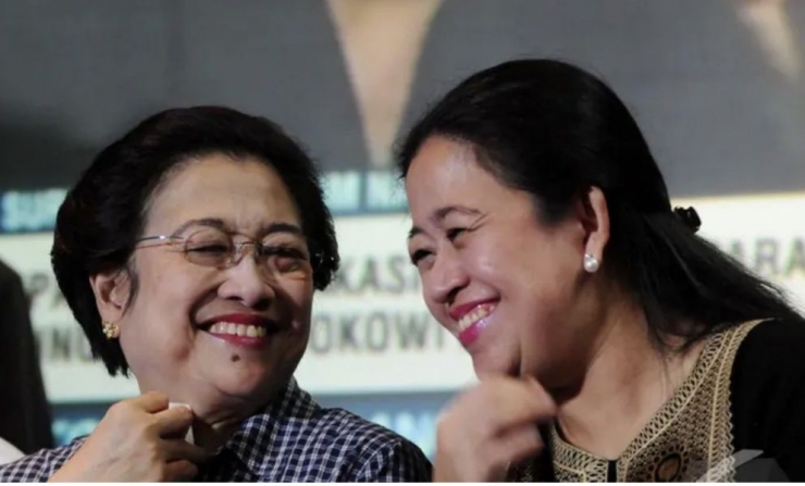 Ilustrasi: Megawati Soekarnoputri dan Puan Maharani tertawa bahagia. Sumber: Liputan6.com/Andrian M Tunay.