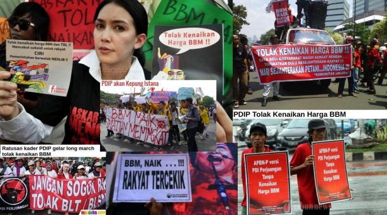 Ironi PDIP yang Sering Demo SBY. Sumber: kaskus.co.id