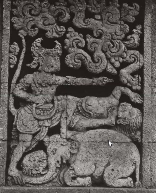Relief wayang di Jawa Timur (Foto: makalah Pak Rudy)