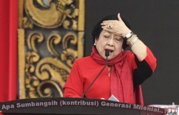 Sumber gambar : Ketua Umum PDI Perjuangan, Megawati Soekarnoputri. /Antara Foto/Akbar Nugroho Gumay. Ditambahkan oleh Penulis