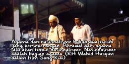 dialog KH Hasyim Asyari dan KH Wahid Hasyim dalam film Sang Kiai / fioro dari film Sang Kiai oleh penulis