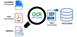 lustrasi memasukkan data teks dari gambar atau hasil scanning ke dalam database menggunakan OCR | sumber: xpertup.com