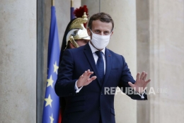 Usai Timbul Kekerasan, Macron Klarifikasi Pernyataannya (copy image dari republika.co.id)
