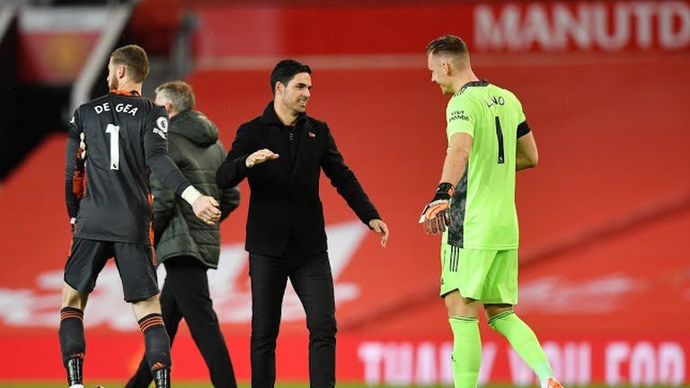 Taktik jitu Arteta untuk meredam potensi bahaya dari Manchester United. Gambar: Pool via Reuters