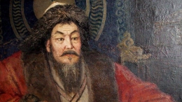 Lukisan sosok Genghis Khan (tirto.id)