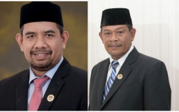 Masrur, MA dan Hasanuddin,SE kedunya Komisioner KIP Pidie Jaya asal Bandar Dua,Pidie Jaya.(Dok: santri.laduni.id/post/ )
