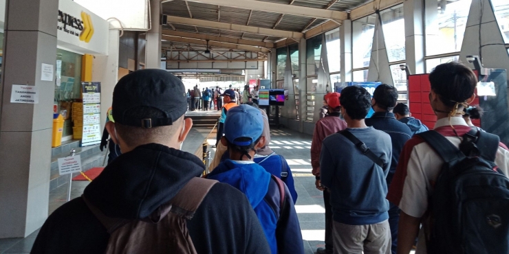 Kondisi Stasiun Citayam tadi pagi (Dokumen pribadi)