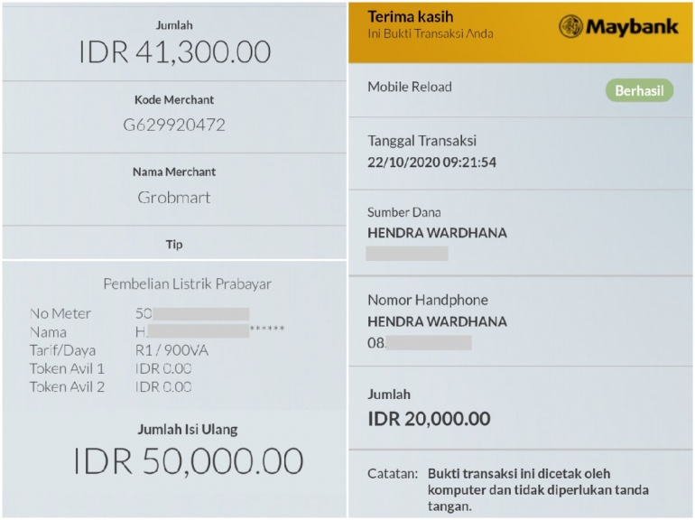 Berbagai macam transaksi bisa dituntaskan dengan MU2 dari Maybank (foto: dokumentasi pribadi).