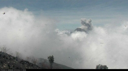 Awan panas letusan Gunung Merapi 22 September 2019 (twitter/BPPTKG)