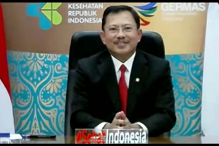 Menkes Terawan Agus Putranto memberikan pemaparan dalam konferensi pers virtual bersama WHO, Jumat (6/11/2020). (Sumber: KOMPAS.com/Dian Erika)
