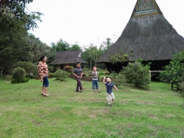 Suasana perkampungan Karo, Museum GBKP (Dokpri)