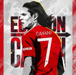 Potret Edinson Cavani, Striker Anyar Manchester United (Screenshot Instagram @manchesterunited)