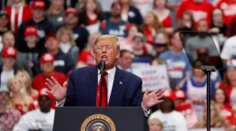 donald trump saat kampanye 2020 - manado.tribunnews.com