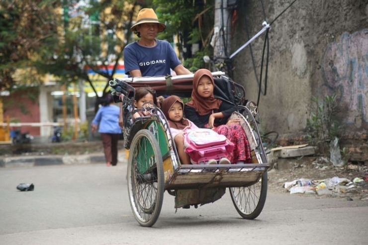 becak (Dok sains.kompas.com)