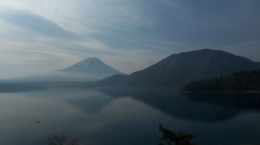 Fujisan dari Danau Motosu (dokpri)
