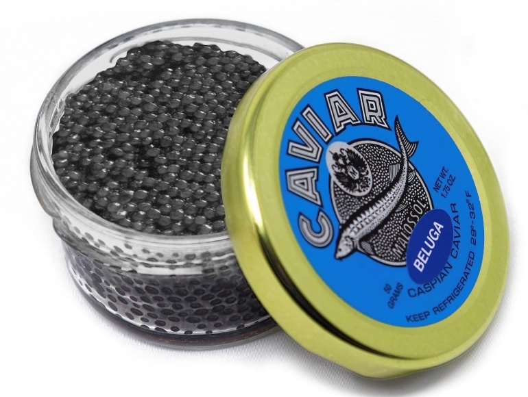 Keterangan foto : Caviar (telur ikan) sturgeon. Sumber : nytimes.