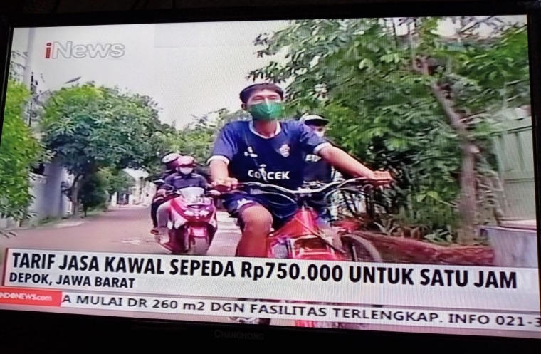 Tangkapan layar tarif jasa pelingdung pesepeda. (Dokumentasi Pribadi/Hendra Wardhana)