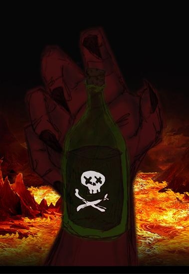 Ilustrasi Minuman alkohol. (sumber: gambarkeren.pro)