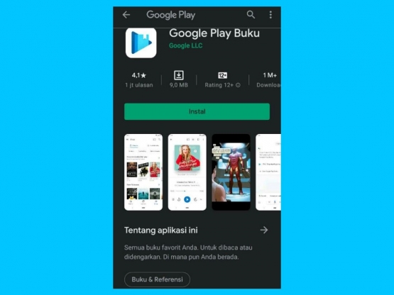 Aplikasi membaca e-book. | Gambar: Google Play/Tangkapan Layar Dokumentasi Pribadi